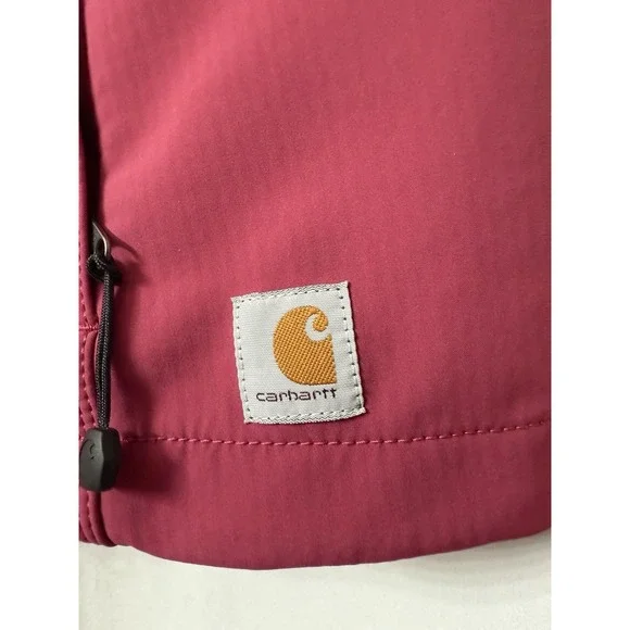 Carhartt Jacket Vest Adult Small Pink Nylon Full Zip Casual Outdoors Womens  H1 - Picture 4 of 5